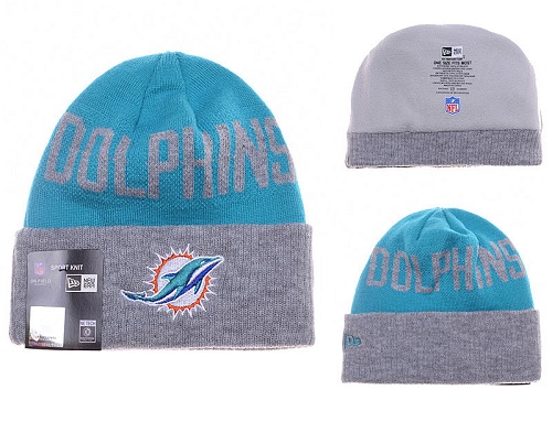 NFL Miami Dolphins Logo Stitched Knit Beanies 020